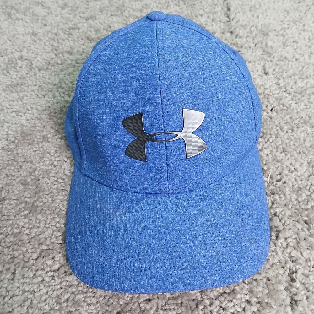 Under Armour Mens Blue Heather CoolSwitch Classic Fit Baseball Cap Hat L/XL